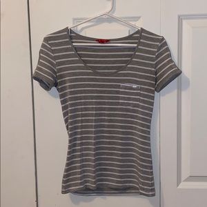 Guess Grey Striped Shirt